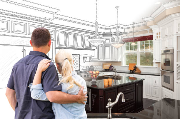 Custom kitchen cabinets installed in a Hurst home